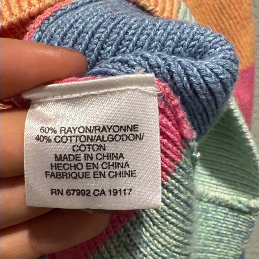 SIGRID OLSEN Sport Patchwork Cardigan - Picture 5 of 6